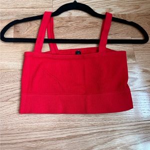 Urban out fitters red crop top